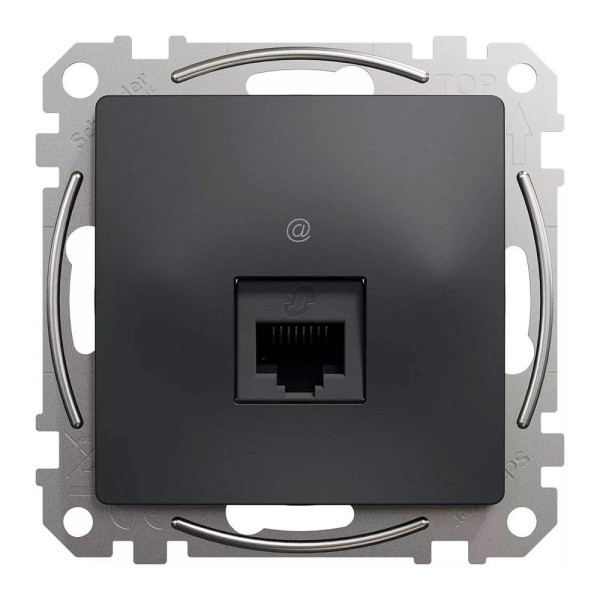 Розетка RJ45 5Е UTP Schneider чорн (Sedna Design) SDD114451