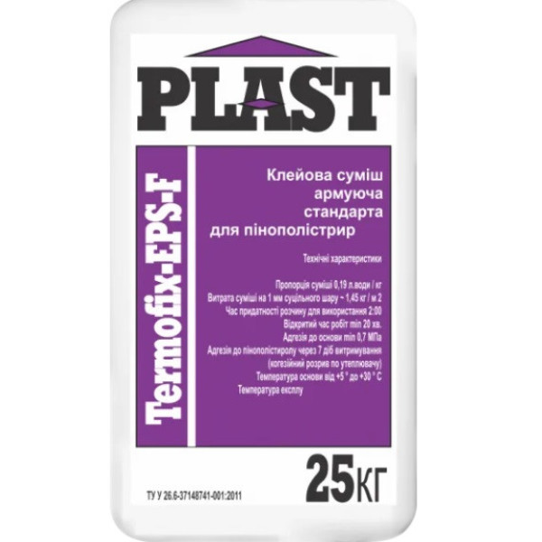 Клей стандартний для утеплювача TermoFix 25 кг