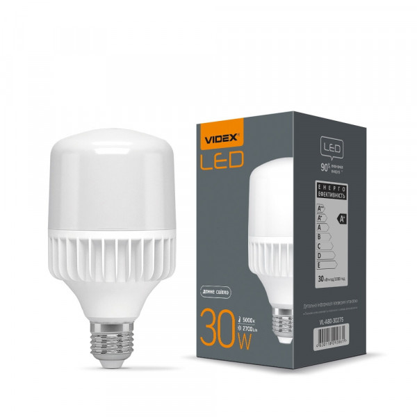 Лампа A80 30W E27 5000K Videx VL-A80-30275