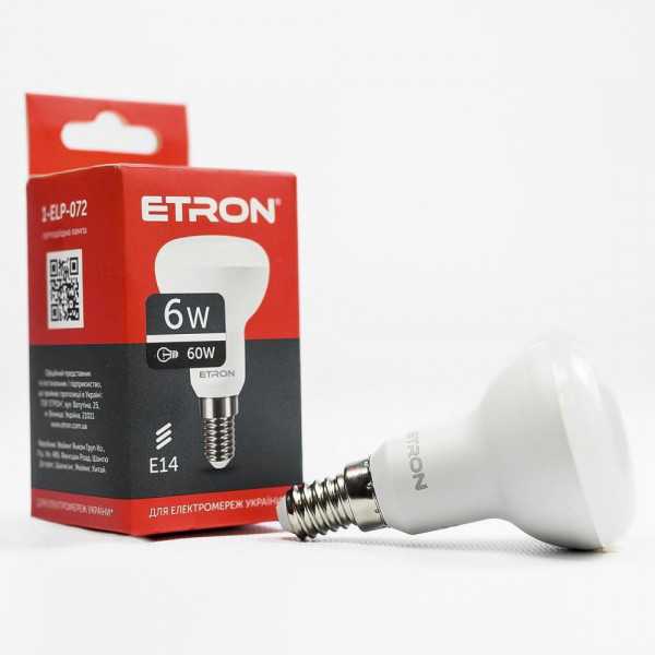 Лампа R50 6W E14 4200K ETRON 1-ELP-072