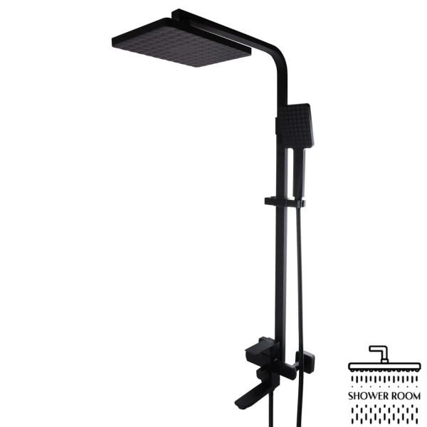 Душова стійка Globus Lux SICILIA чорна SBQ -SH-125ВВ