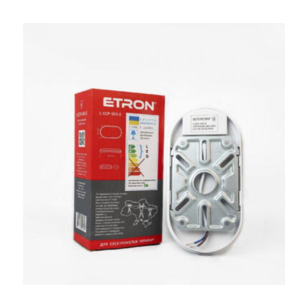 Світильник овал накладний 10W 5000K IP65 Etron 1-ECP-503-E