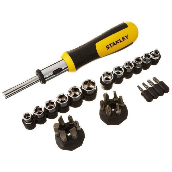 Викрутка з набором біт Stanley (29 предмет)+тріска 0-54-925