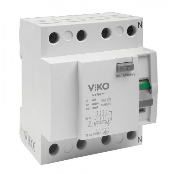 УЗО 4P/40A/30mA 230V VI-KO VTR4-4030