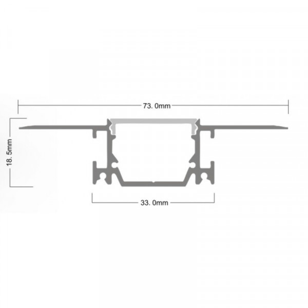 Led Профиль алюминиевый LP-SPL082 3м SVL