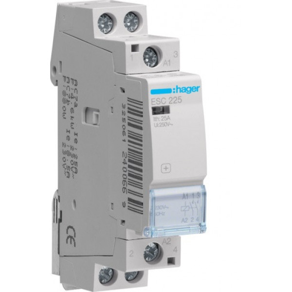 Контактор 25A 2НВ, 230В Hager ESC225