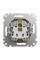 Розетка 1-а Schneider з/к з шторками алюм Sedna Design SDD113022