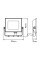 Прожектор 10W 6500K IP65 Ardero чорний LL-1010ARD