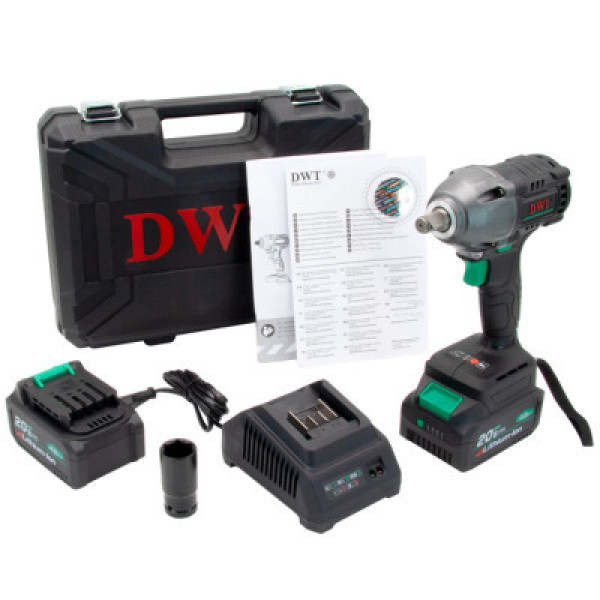 Гайковерт акумуляторний DWT 20В (кейс, ак та зар) ABWP-20 HDN-4C2