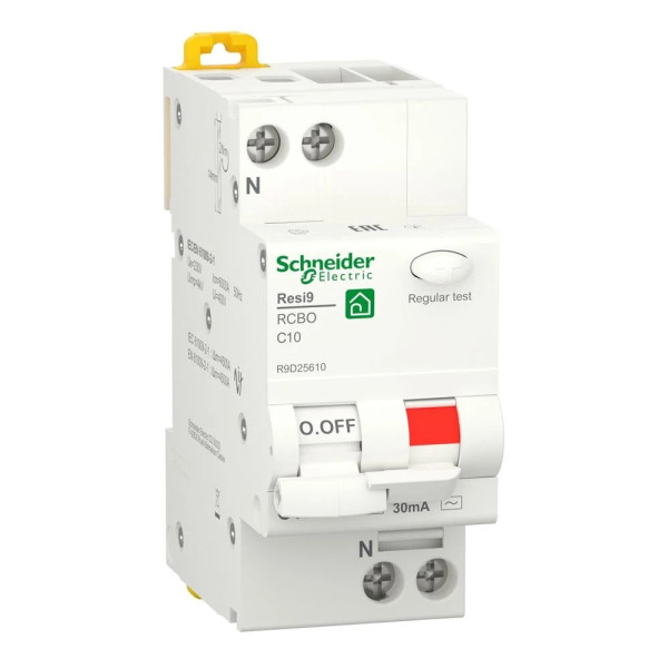 Діф.вим 1Р+N/10A/30mA/AC SCHNEIDER RESI9