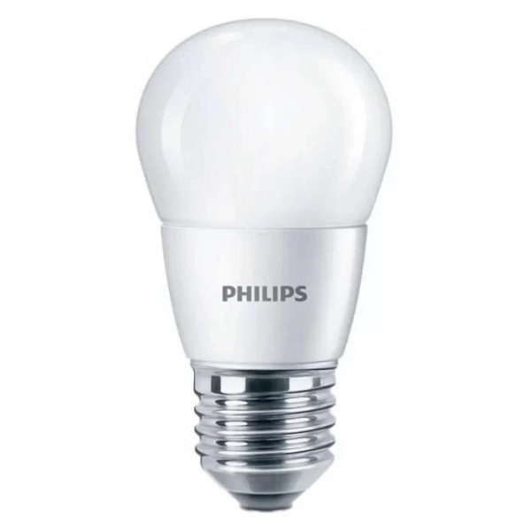 Світлодіодна лампа Лед E27 Philips 6.5Вт 4000К P45