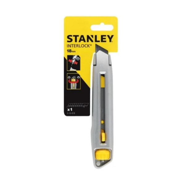 Ніж 18мм з висувним лезом, металевий STANLEY