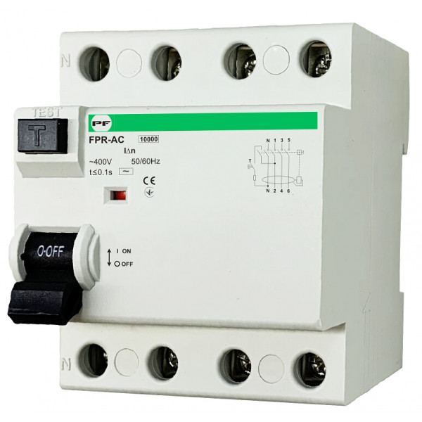 Реле захисту 4P 25A/0,03A FPR-AC Промфактор