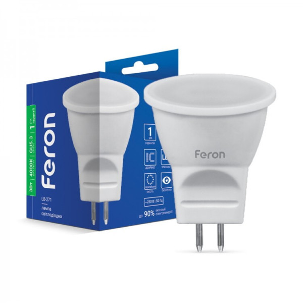 Лампа MR11 3W 4000K Feron LB-271