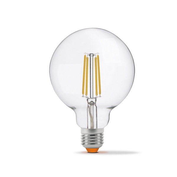 Лампа G95FD 7W E27 4100K Filament димер Videx VL-G95FD-07274