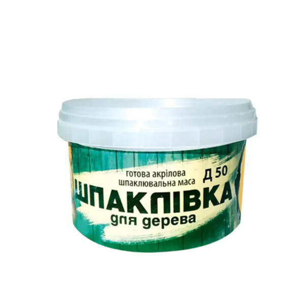 Шпаклівка для дерева Д50 Эльф біла, 0,9кг