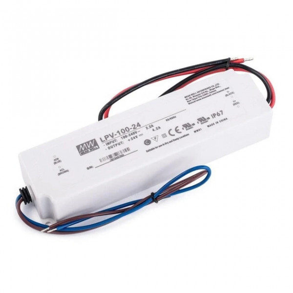 Трансформатор для світло.стрічки 100,8W 24V MEAN WELL