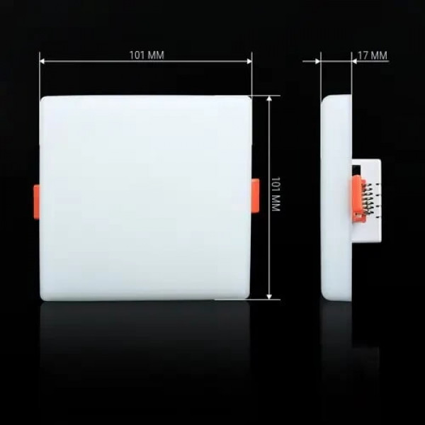 Світильник квадрат вбудований 12W 5000K Biom UNI-S 12