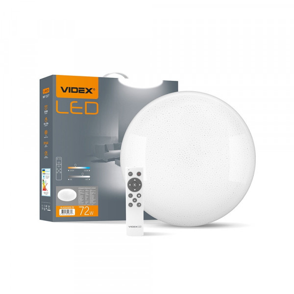 Світильник LED круг накладний 72W 2800-6200K Videx