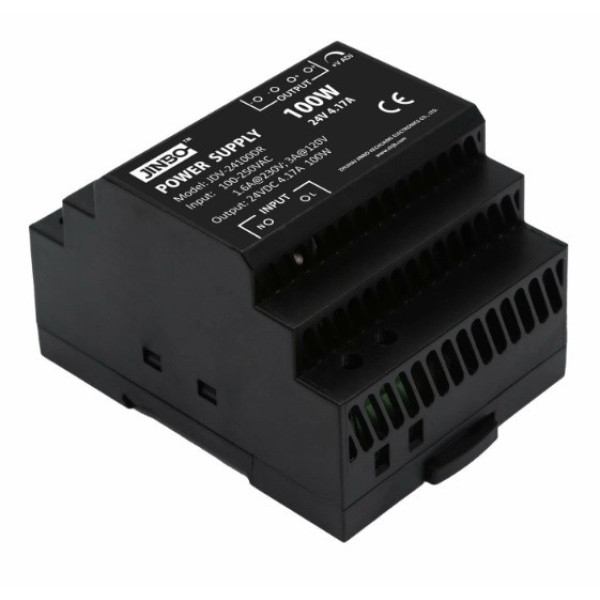 Трансформатор для свет.ленты 24V 100W на дин Jinbo JDV-24100DR