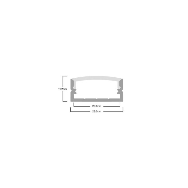 Led Профиль SVL алюминиевый 3м черный LP-SL095