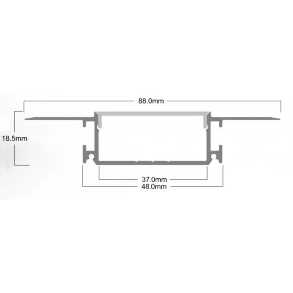 Led Профіль алюмінієвий LP-SPL083 3м SVL