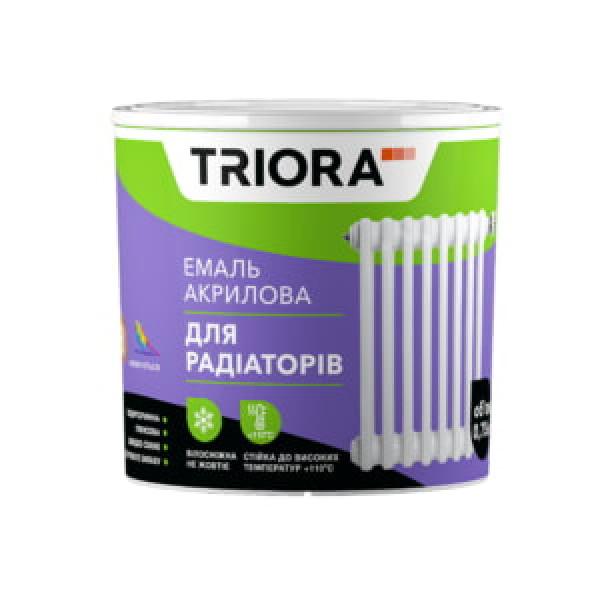 Емаль для радіаторів 0,75л акрилова TRIORA