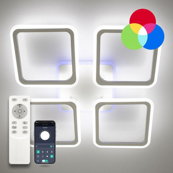 Світлодіодна люстра 120W LOOK RGB з д/у Luminaria
