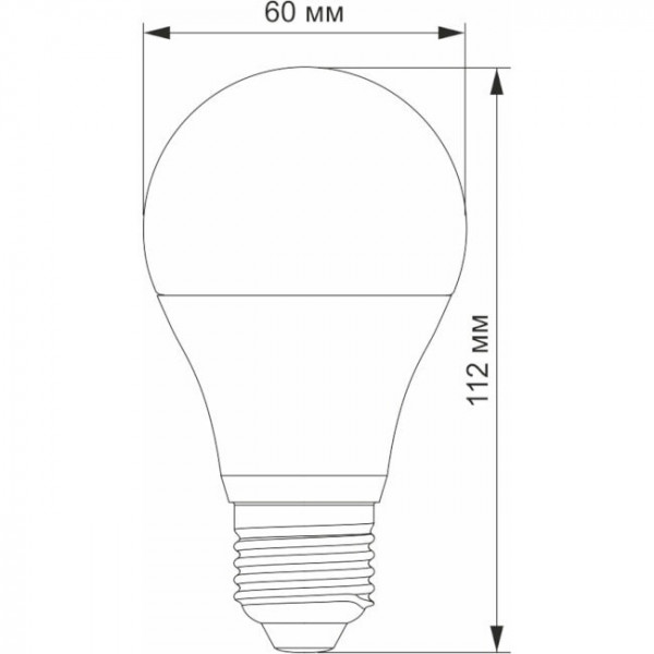 Лампа A60 12W E27 4100K Titanum