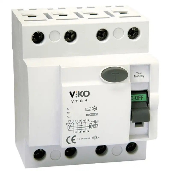 УЗО 4P/25A/30mA 230V VI-KO VTR4-2530