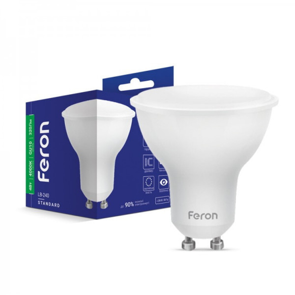 Лампа MR16 4W 4000K Feron LB-240 GU10