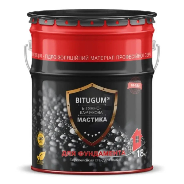 Мастика бітумно-каучукова фундаментна Bitugum 3кг