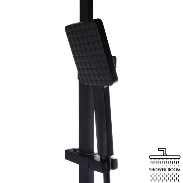 Душова стійка Globus Lux SICILIA чорна SBQ -SH-125ВВ