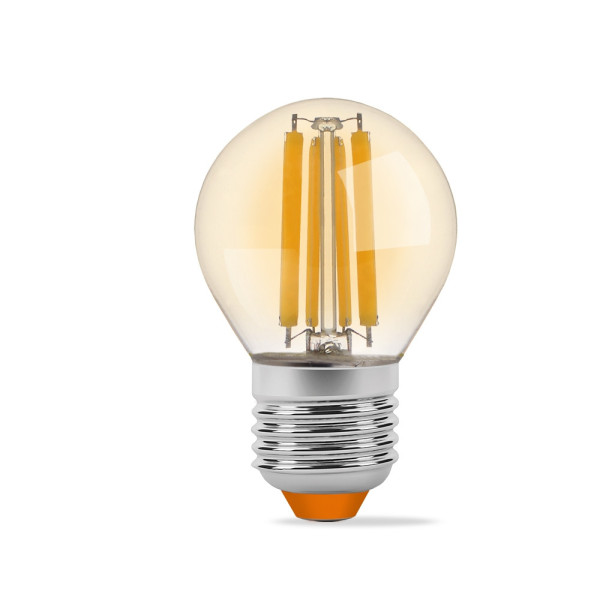 Лампа G45FA 6W E27 2200K Filament Videx VL-G45FA-06272