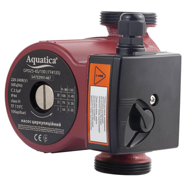 Насос циркуляц. 130мм 100Вт Aquatica (6м,4500л/ч) 774133