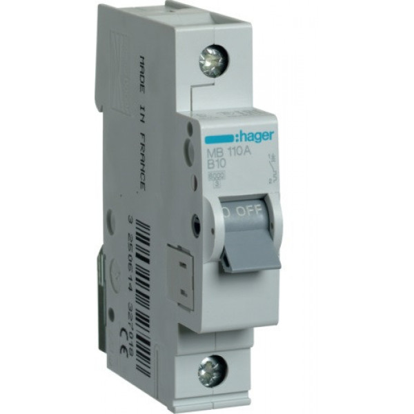 Автомат Hager MB110A 1P/10A B