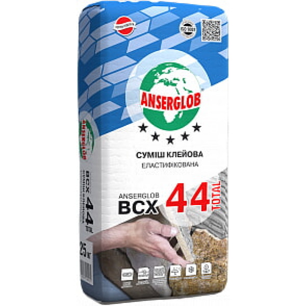 Клей для плитки 600х600мм ВСХ-44 total ANSER (25кг