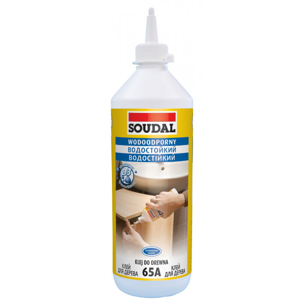 Клей для дерева 65А D3 PVA водостійкий 250г. Soudal