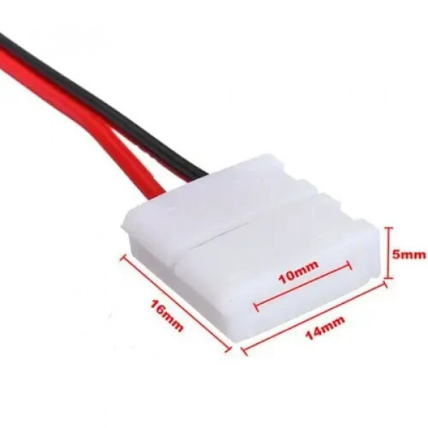 Конектор для Led стрічки 10мм (провод-зажим) Biom SC-06-SW-10-2
