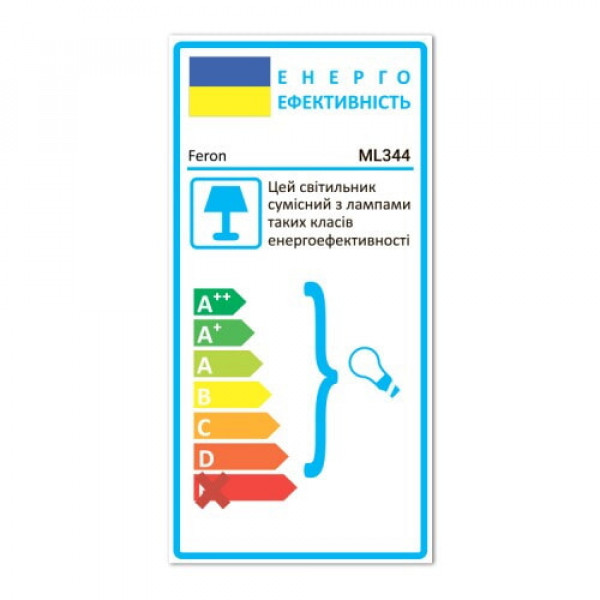 Світильник вбудований MR16/G5.3 круг білий Feron ML344