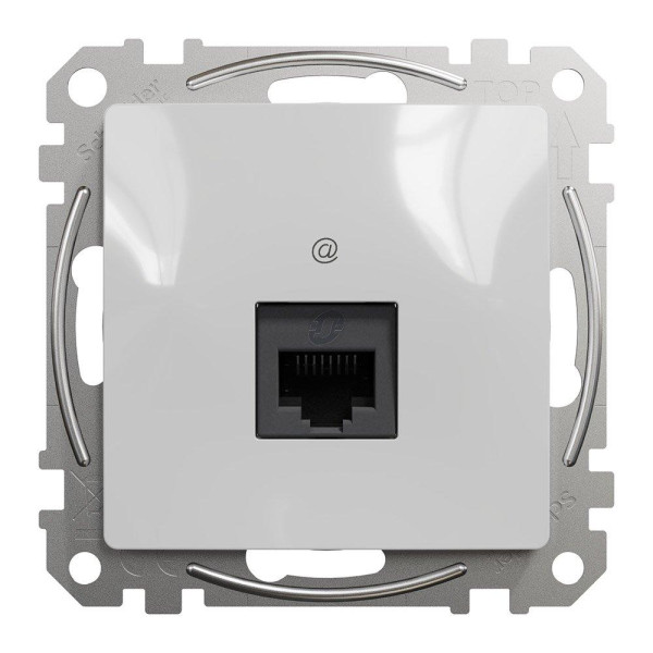Розетка RJ45 5Е UTP Schneider алюмінійй Sedna Design