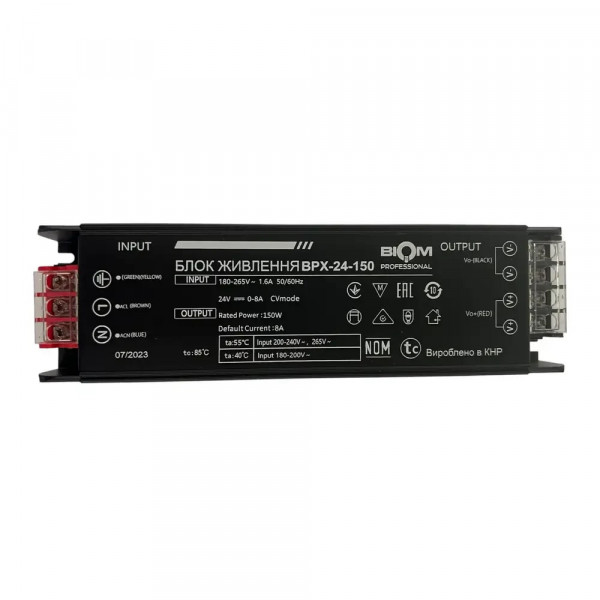 Трансформатор для свет.ленты 150W 24V Prof Biom BPX-24-150 6A