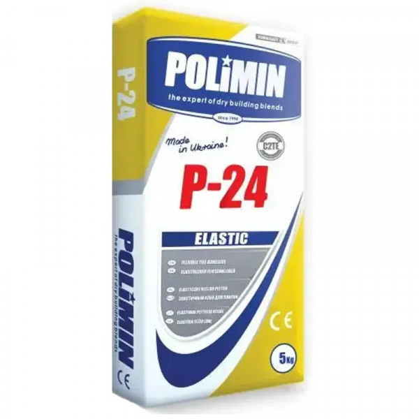 Клей P-24 Elastic grey 5кг Polimin P-24 Polimin