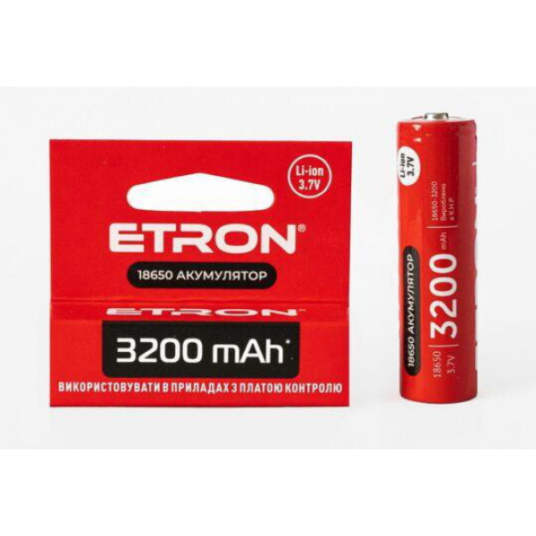 Акумулятор 18650 3200mAh ETRON