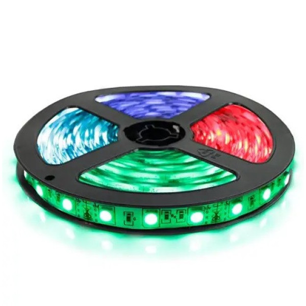 Стрічка світ 5050-84-IP20-12-24V 15W 4м RGB 4000K
