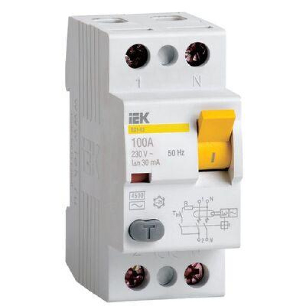УЗО 2P/40A/30mA/AC IEK ВД1-63