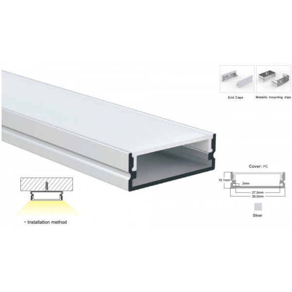 Led Профіль SVL алюмінієвий 3м LP-SL265