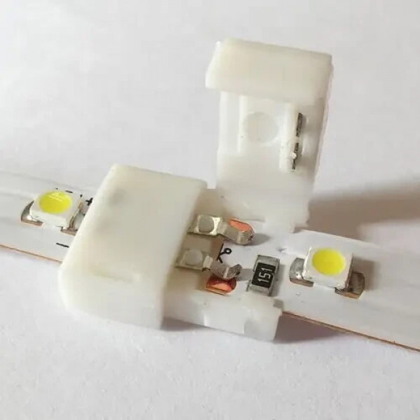 Коннектор для Led ленты 8мм (зажим-зажим) Biom SC-01-SS-8-2