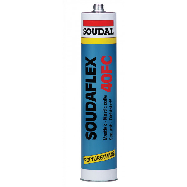 Клей-герметик поліуретан.SoudaFlex 40FC 300 мл сір Soudal сірий
