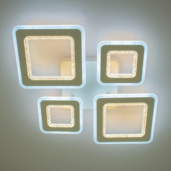 Світлодіодна люстра  104+20W Oval double RGB з д/у